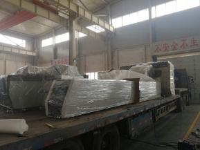 發往山東肥城的數控母排沖剪機已裝車出發