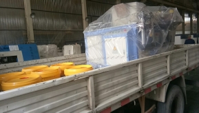 發往遼寧葫蘆島的數控銅排加工機已準備出發