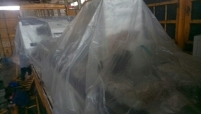 江蘇省通州市客戶訂購的數控母線沖剪機昨天已裝車出發