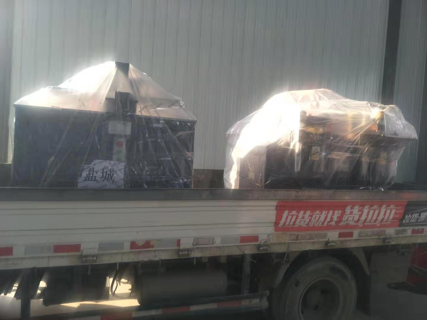 鹽城和秦皇島客戶訂購的數控母線加工機已裝車發貨